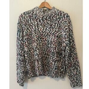 Women's Sportable Multicolor Knit Vintage Winter Sweater Size Medium